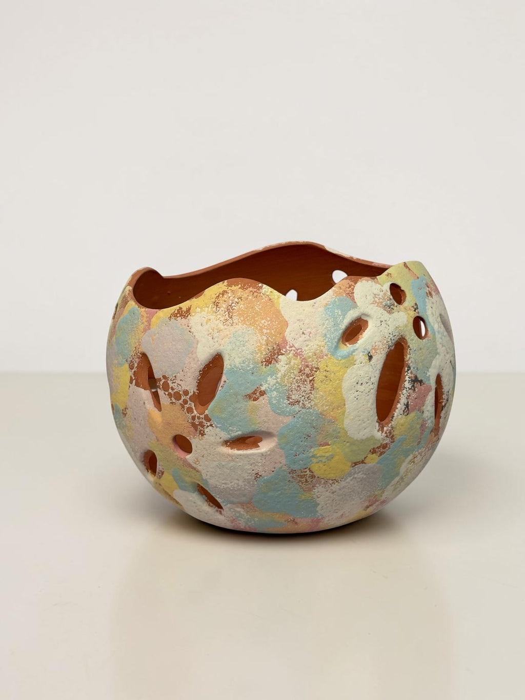 Orchid Terracotta Pot - Rainbow Sphere