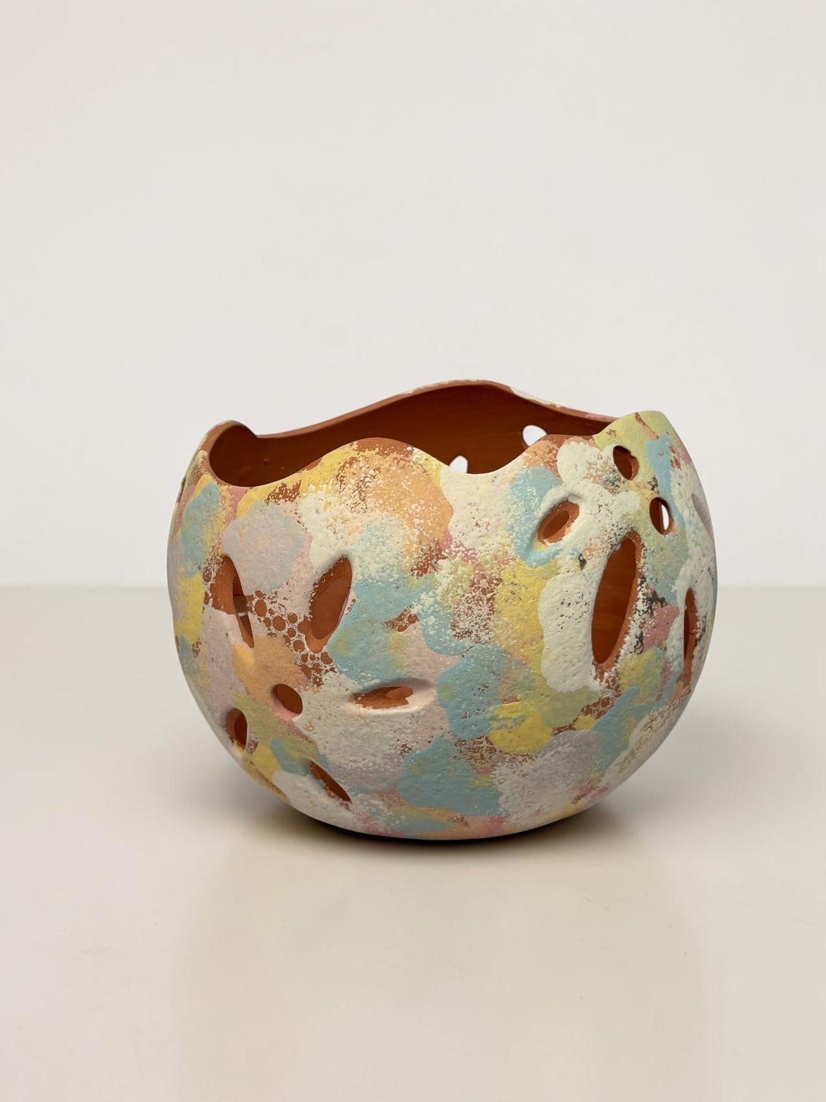 Orchid Terracotta Pot - Rainbow Sphere
