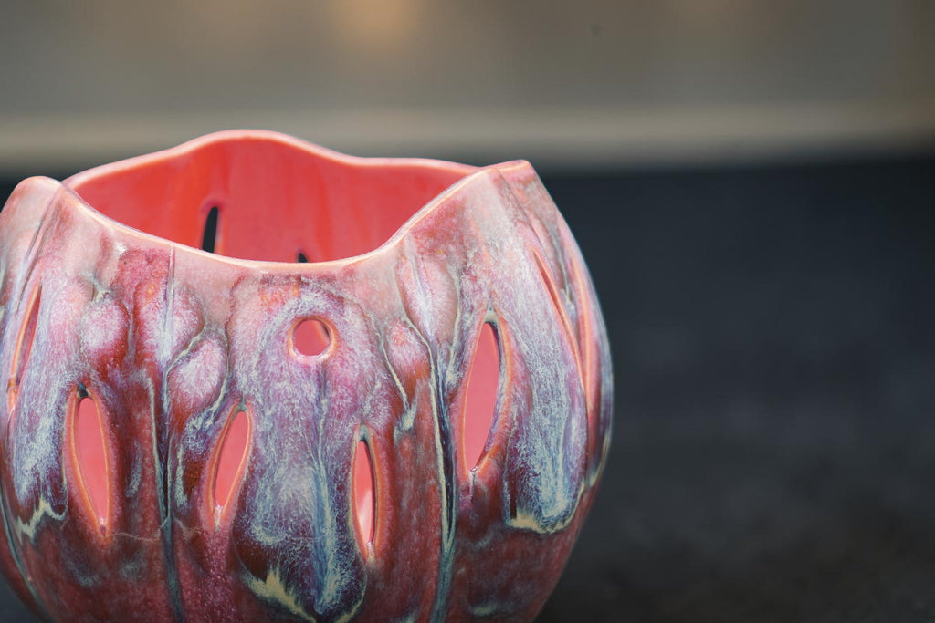 Porcelain orchid pot - Petal and Pearl