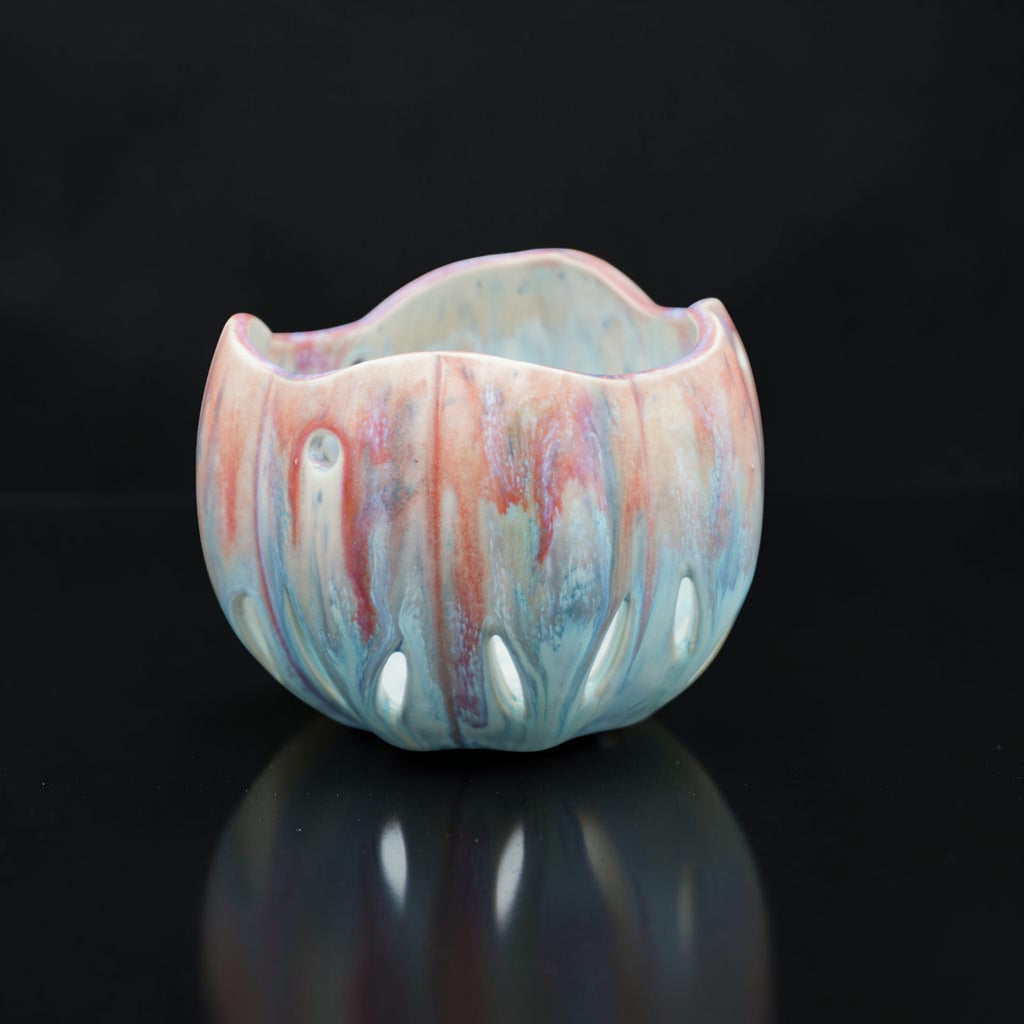 Porcelain orchid pot - Garden of Mist