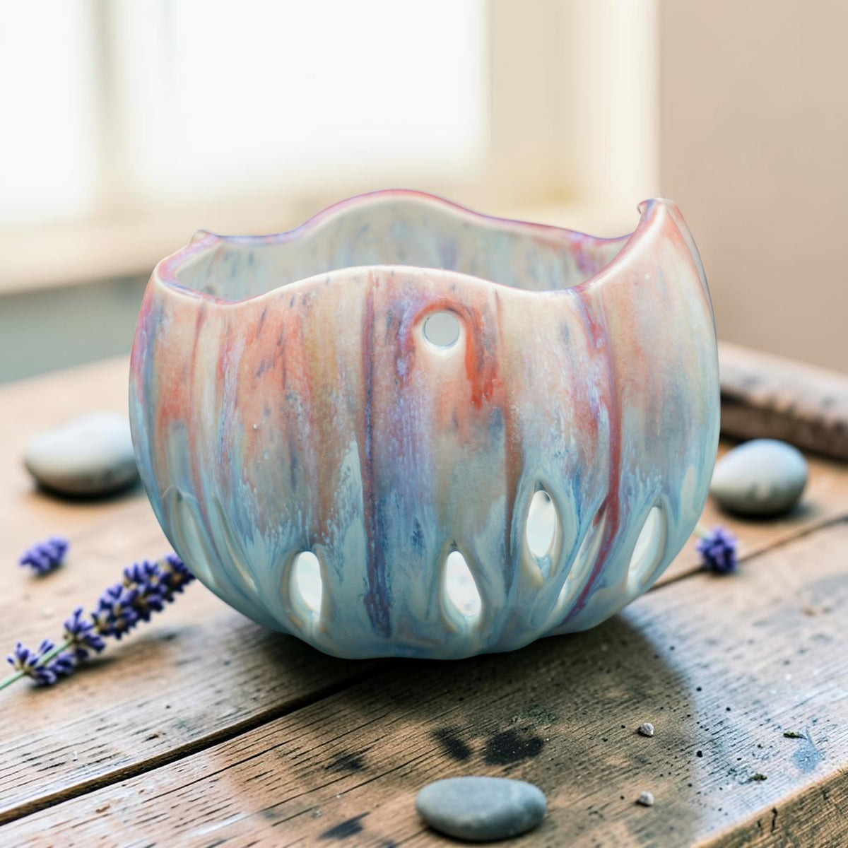 Porcelain orchid pot - Garden of Mist