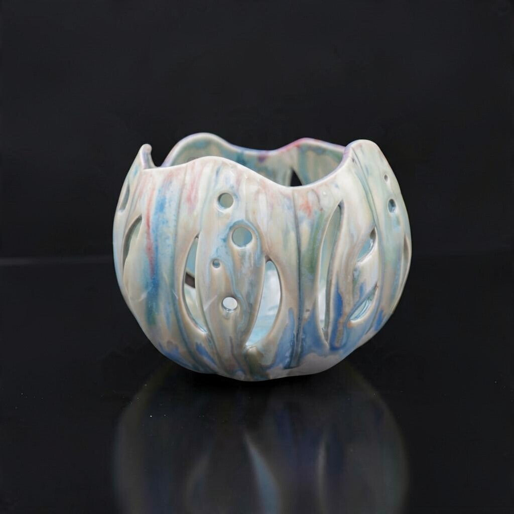 Porcelain orchid pot - Jade Meadow