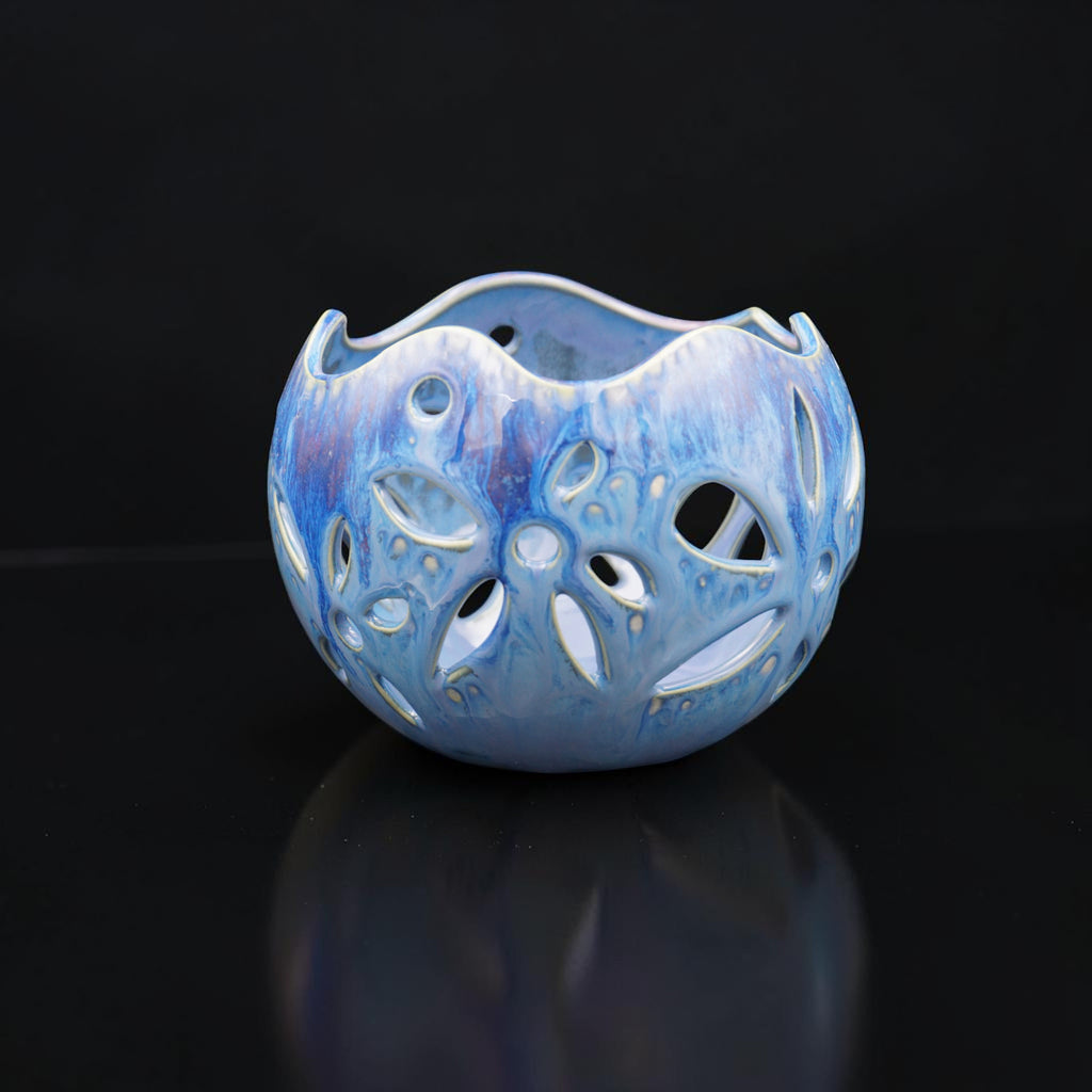 Porcelain orchid pot -  Celestial Blossom