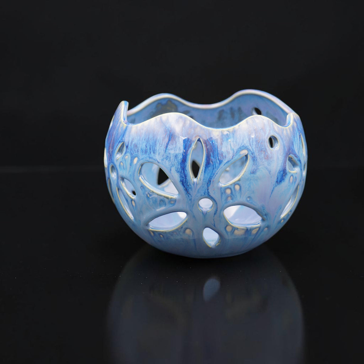 Porcelain orchid pot -  Celestial Blossom