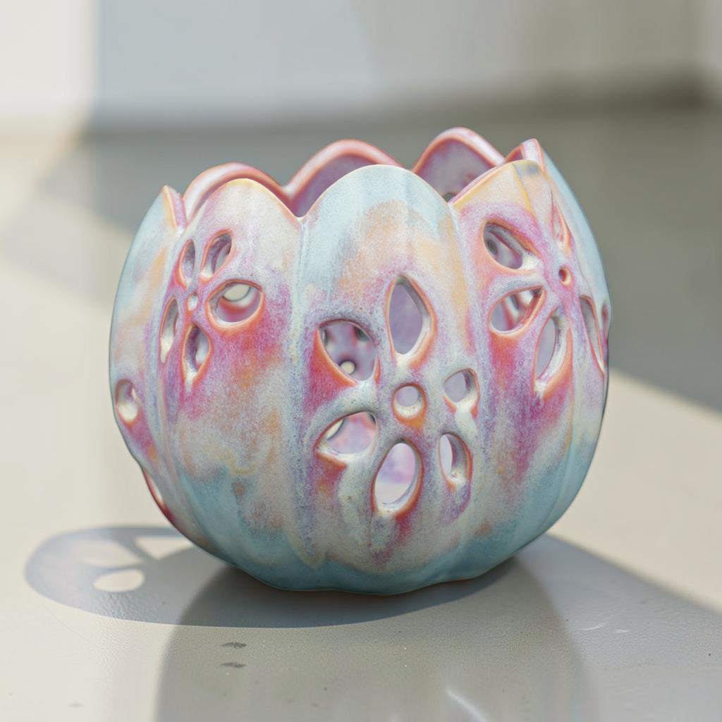 Porcelain orchid pot - Ink and Petal