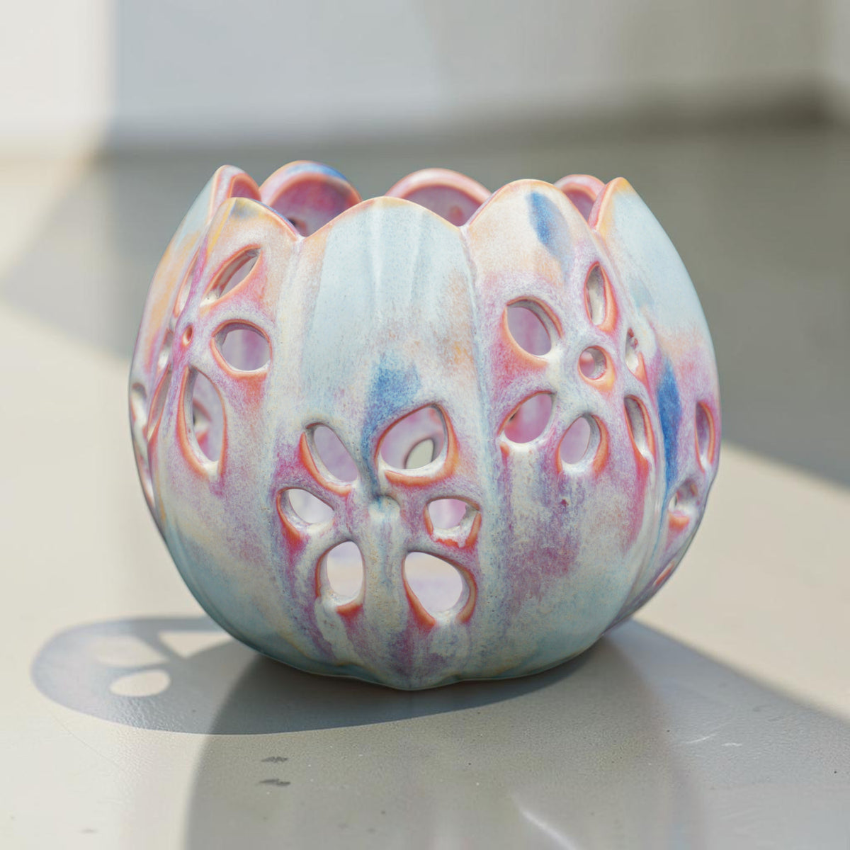Porcelain orchid pot - Ink and Petal
