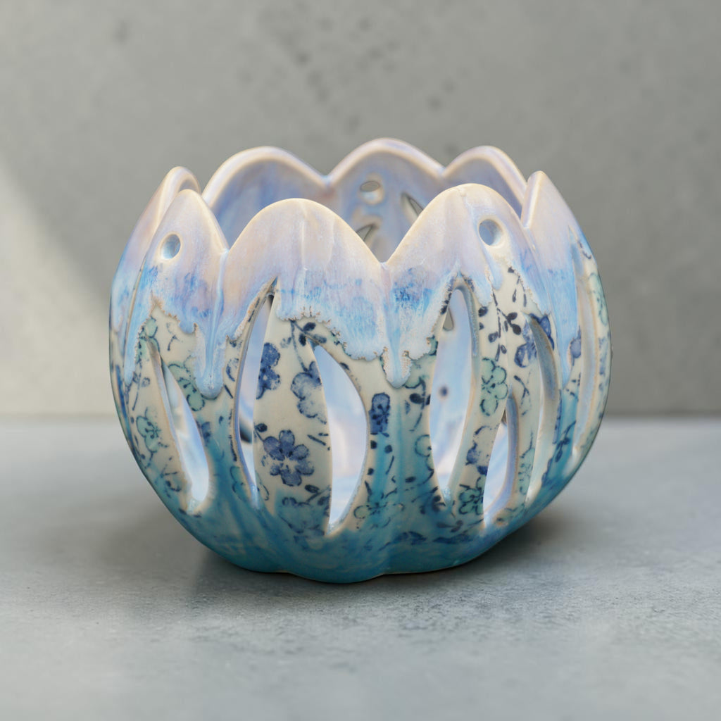 Porcelain orchid pot - Secret Garden