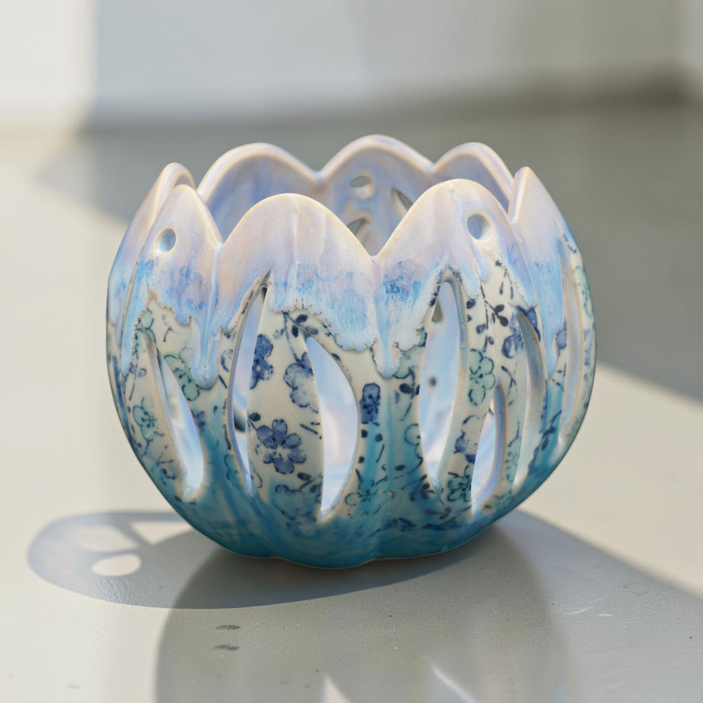 Porcelain orchid pot - Secret Garden