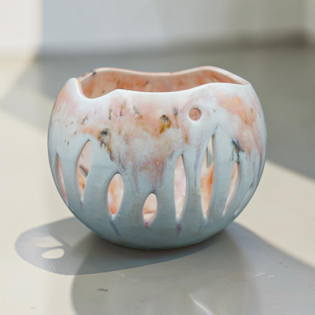 Pot à orchidée en porcelaine - Amaryllis
