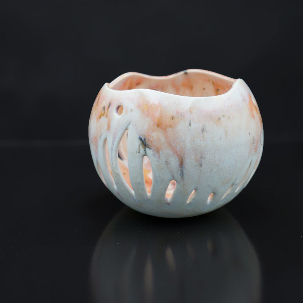 Pot à orchidée en porcelaine - Amaryllis