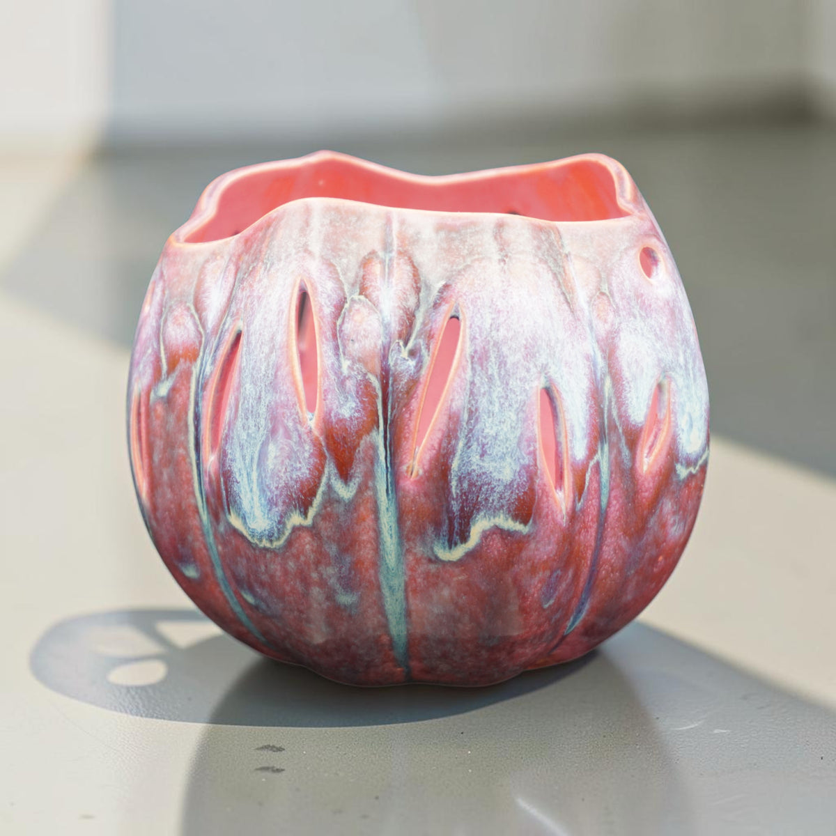 Porcelain orchid pot - Petal and Pearl