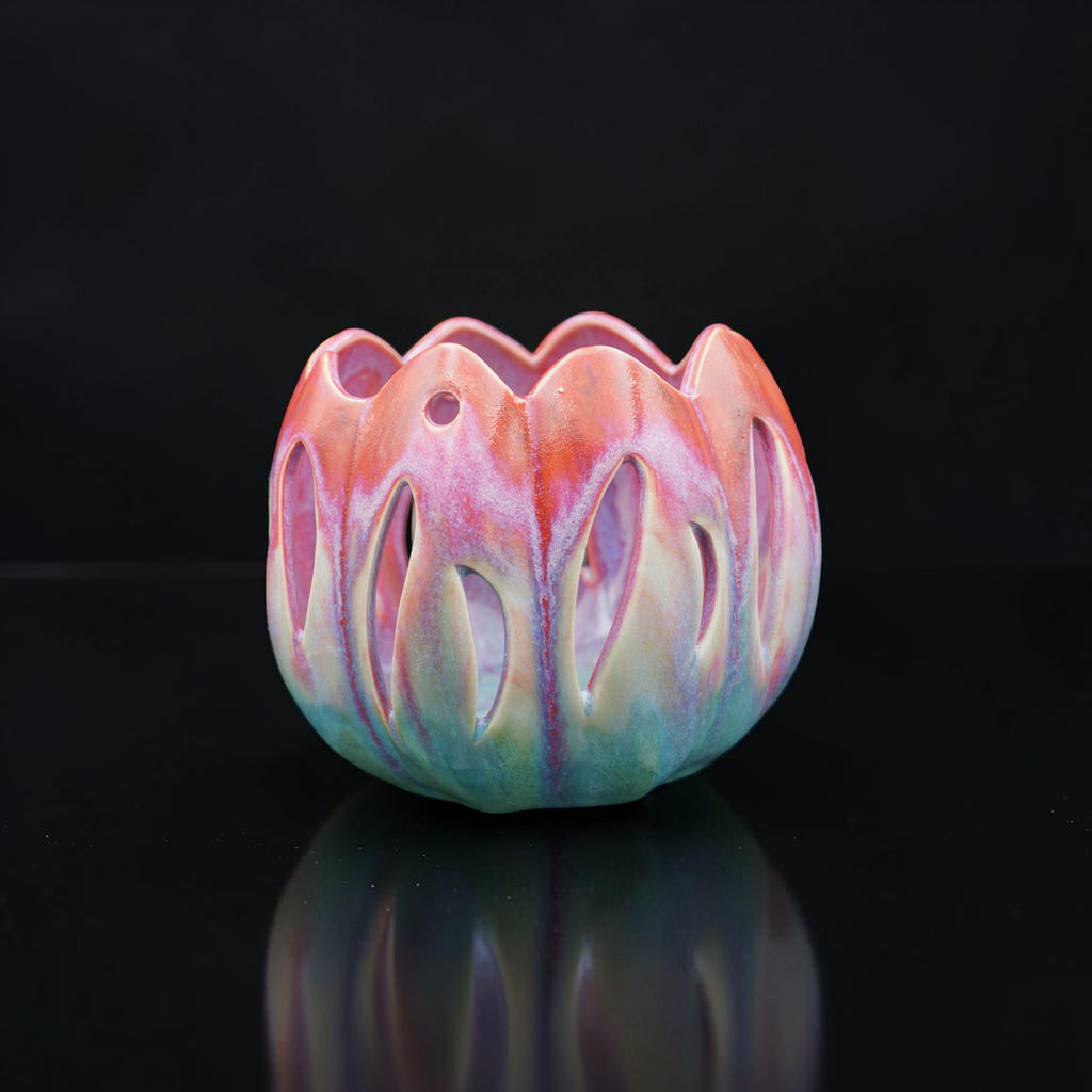 Porcelain orchid pot - Tulipe