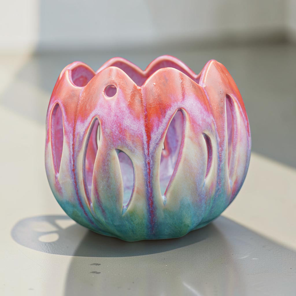 Porcelain orchid pot - Tulipe