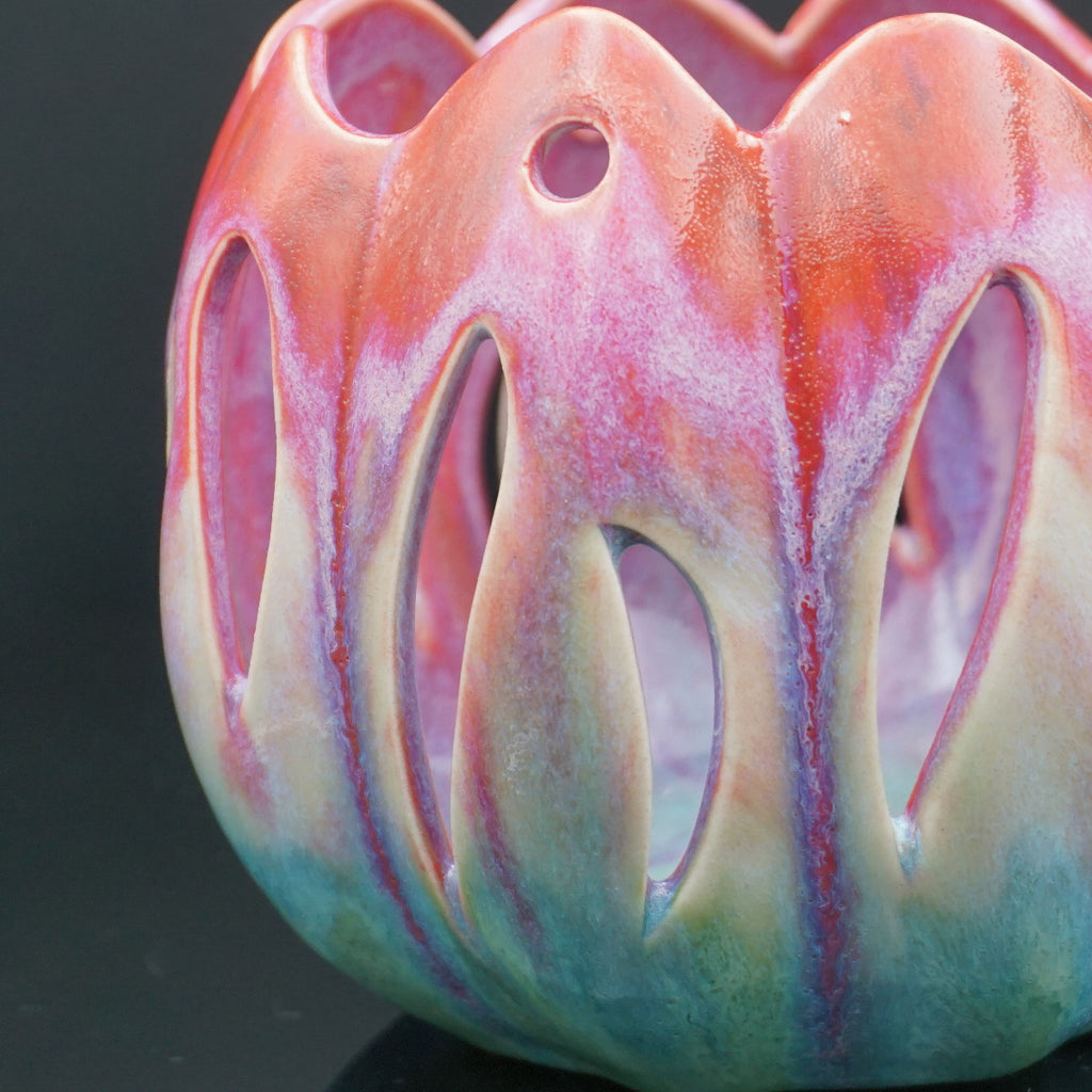 Porcelain orchid pot - Tulipe