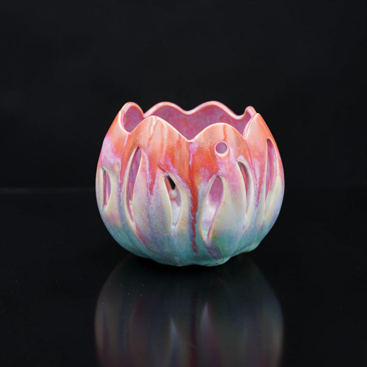 Porcelain orchid pot - Tulipe
