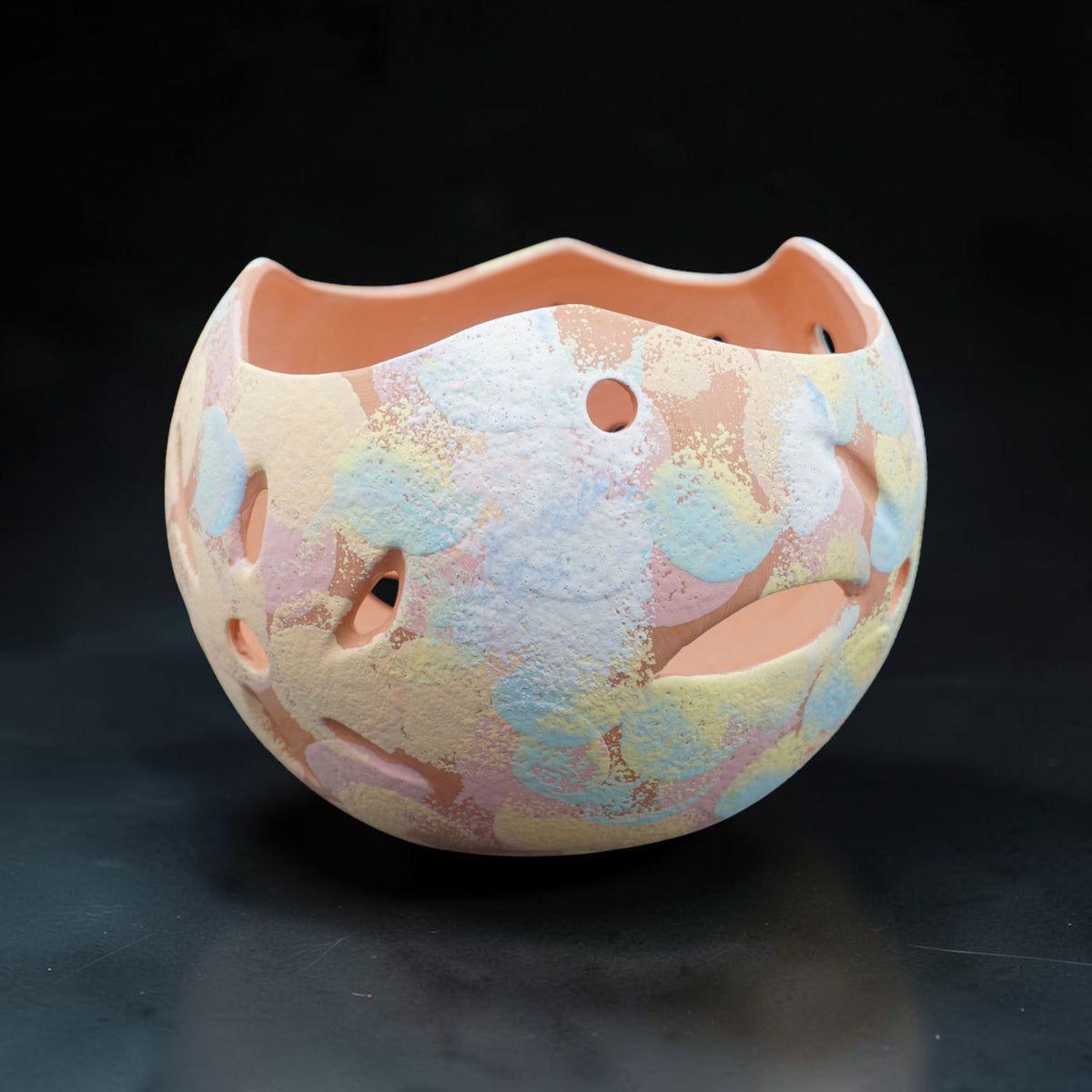 Orchid Terracotta Pot - Rainbow Sphere