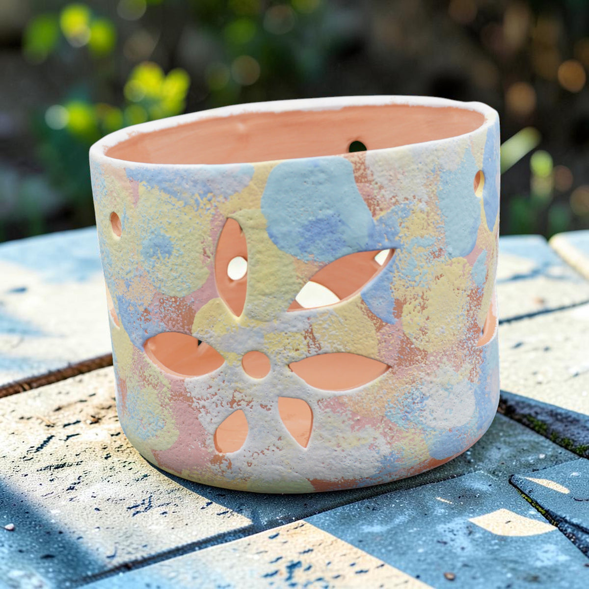 Orchid Terracotta Pot - Rainbow Classic