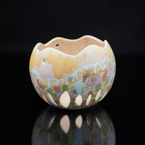 Hanging porcelain orchid pot - Mod Garden