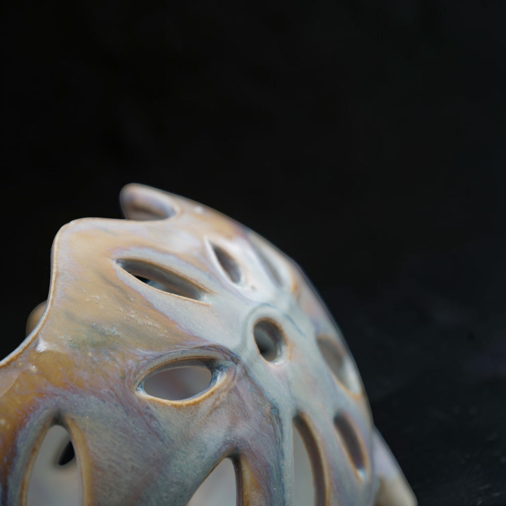 Retro porcelain orchid pot - Cosmic Flora