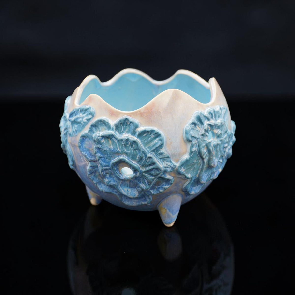 Retro porcelain orchid pot - Flora Funk