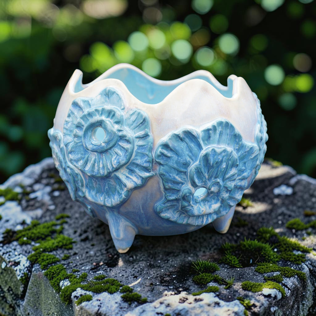 Retro porcelain orchid pot - Flora Funk