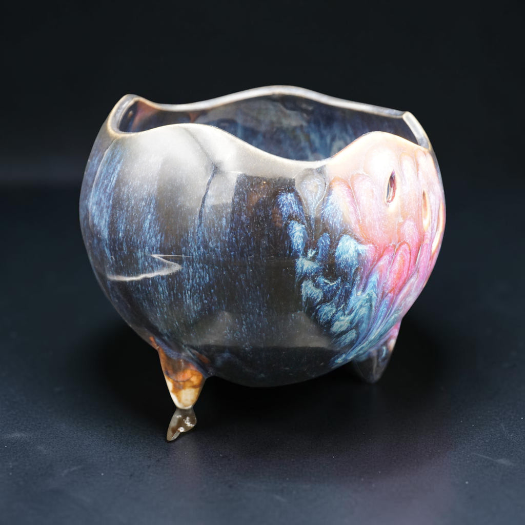Retro porcelain orchid pot - Space Age Garden