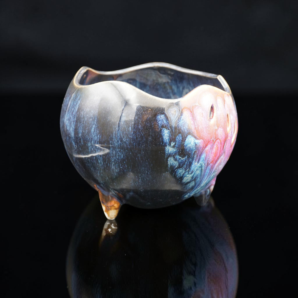 Retro porcelain orchid pot - Space Age Garden