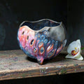 Retro porcelain orchid pot - Space Age Garden