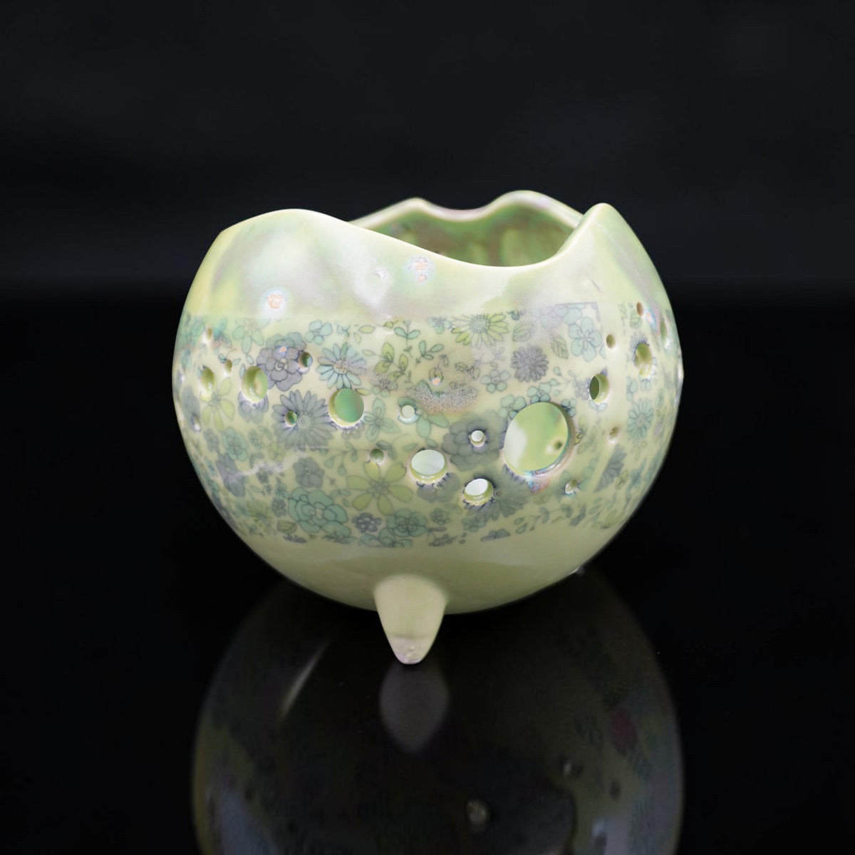 Pot à orchidée en porcelaine rétro - Groovy Garden
