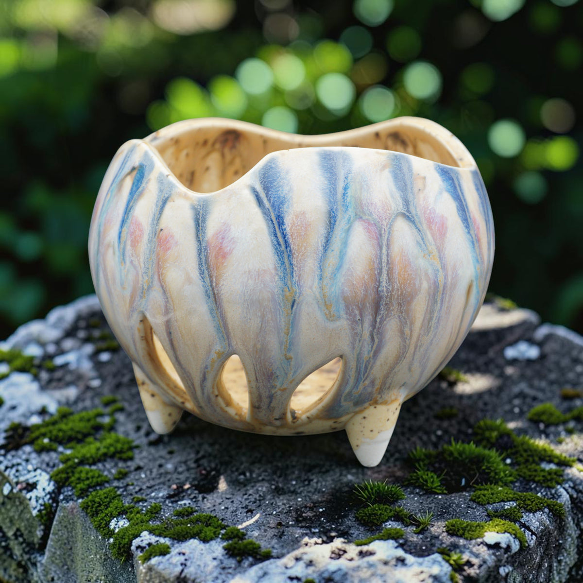 Pot à orchidée en porcelaine rétro - Petal Pop