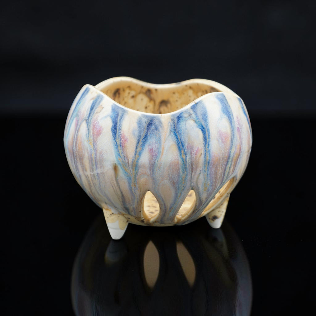 Pot à orchidée en porcelaine rétro - Petal Pop