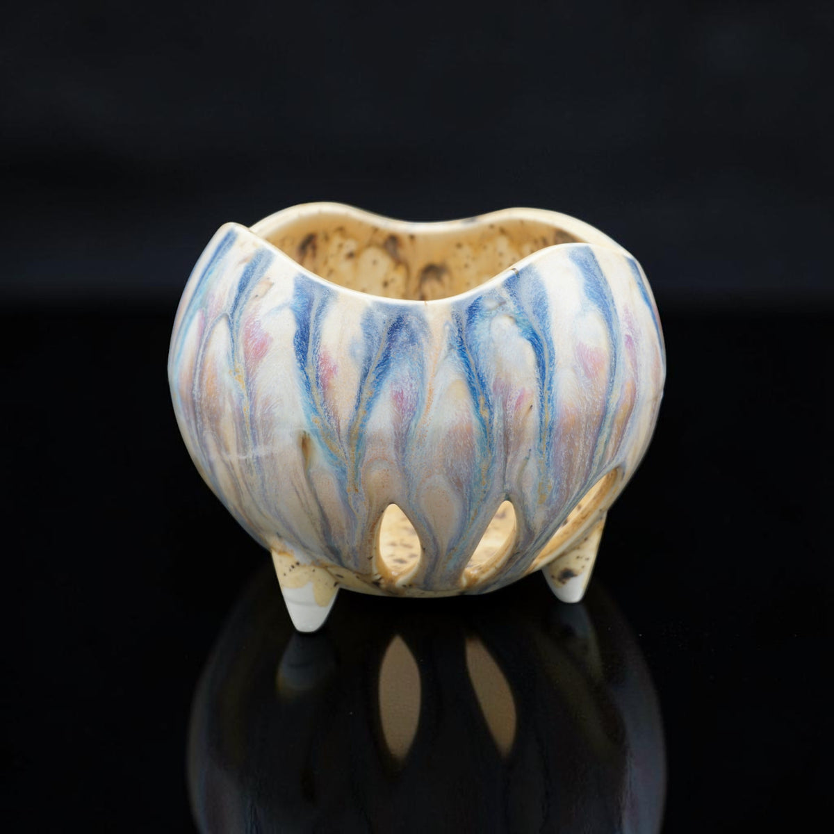 Pot à orchidée en porcelaine rétro - Petal Pop