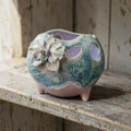 Retro porcelain orchid pot - Botanical Bounce