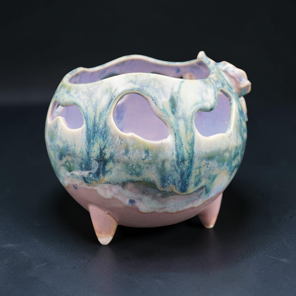 Retro porcelain orchid pot - Botanical Bounce