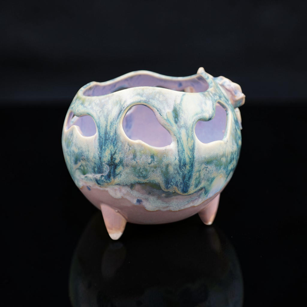 Retro porcelain orchid pot - Botanical Bounce