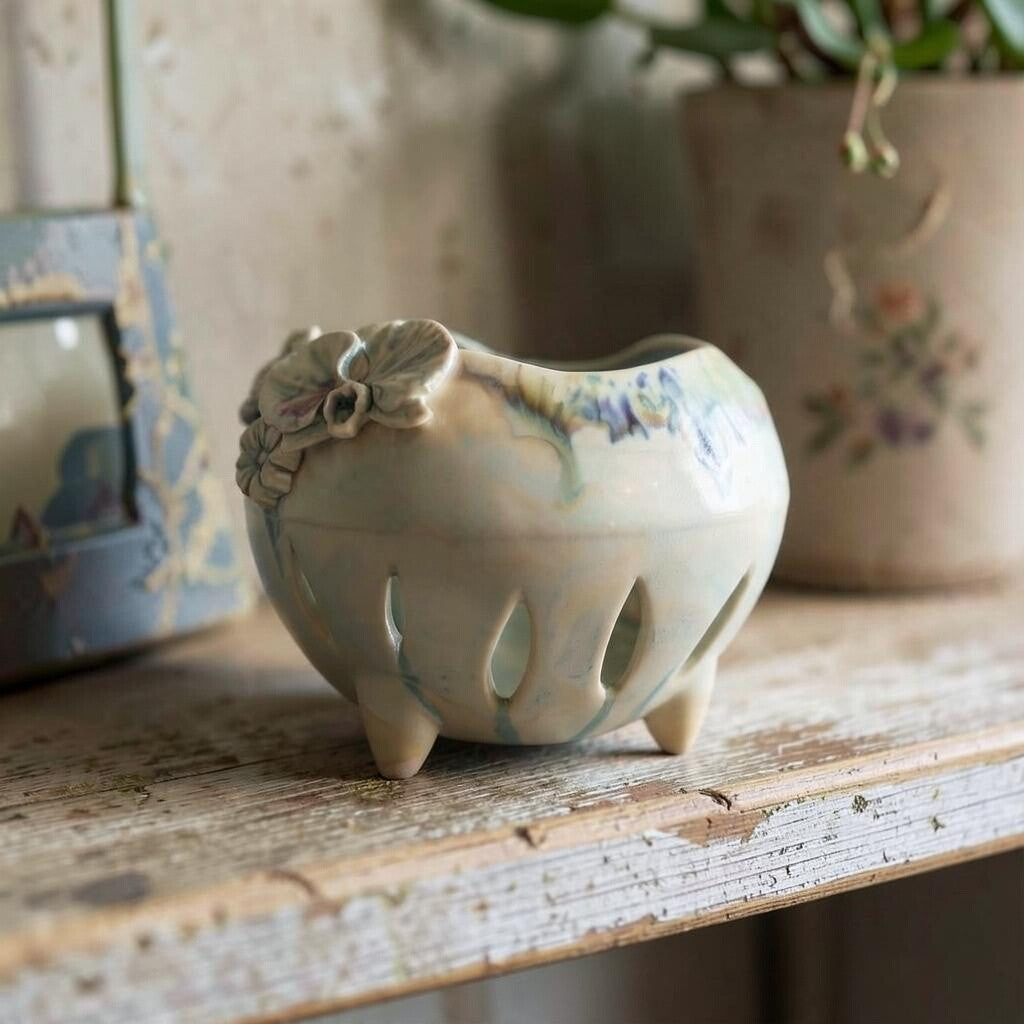 Pot à orchidée en porcelaine rétro - Jungle Jive
