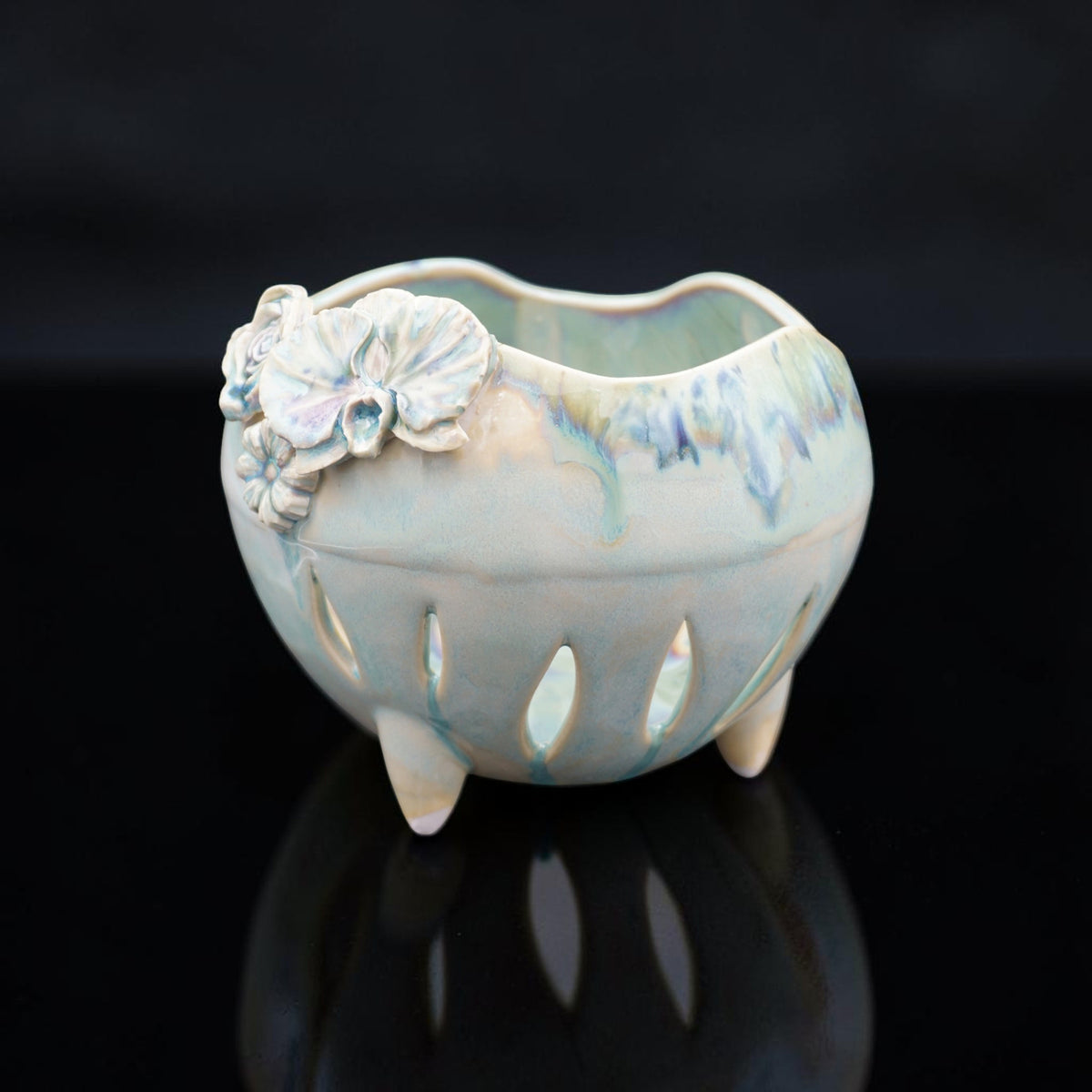 Pot à orchidée en porcelaine rétro - Jungle Jive