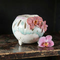 Pot à orchidée rétro en porcelaine - Défilé de pétales