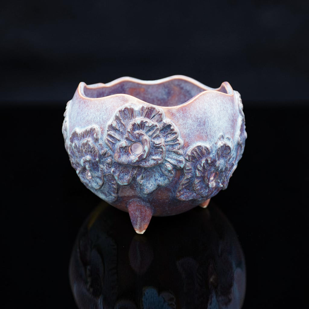 Pot à orchidée rétro en porcelaine - Fleur Fizz