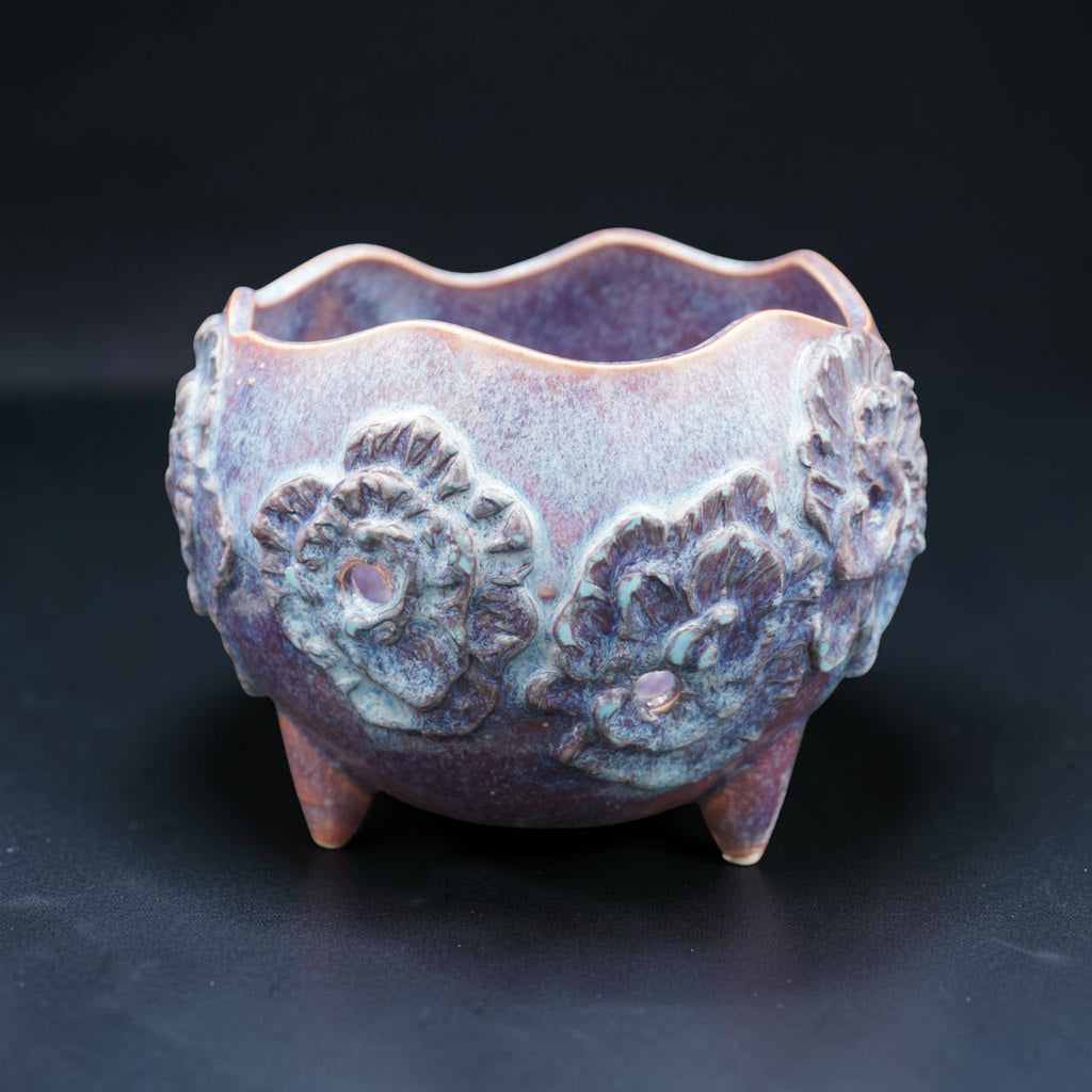 Pot à orchidée rétro en porcelaine - Fleur Fizz