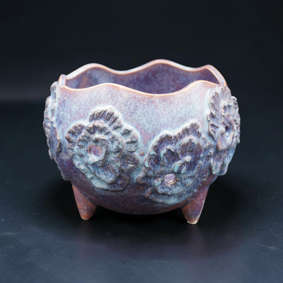 Pot à orchidée rétro en porcelaine - Fleur Fizz