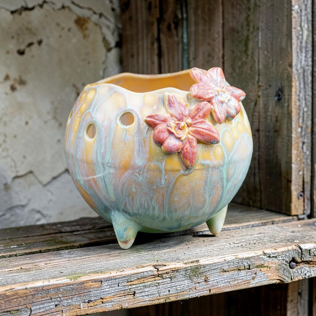 Pot à orchidée rétro en porcelaine - Mod Pod