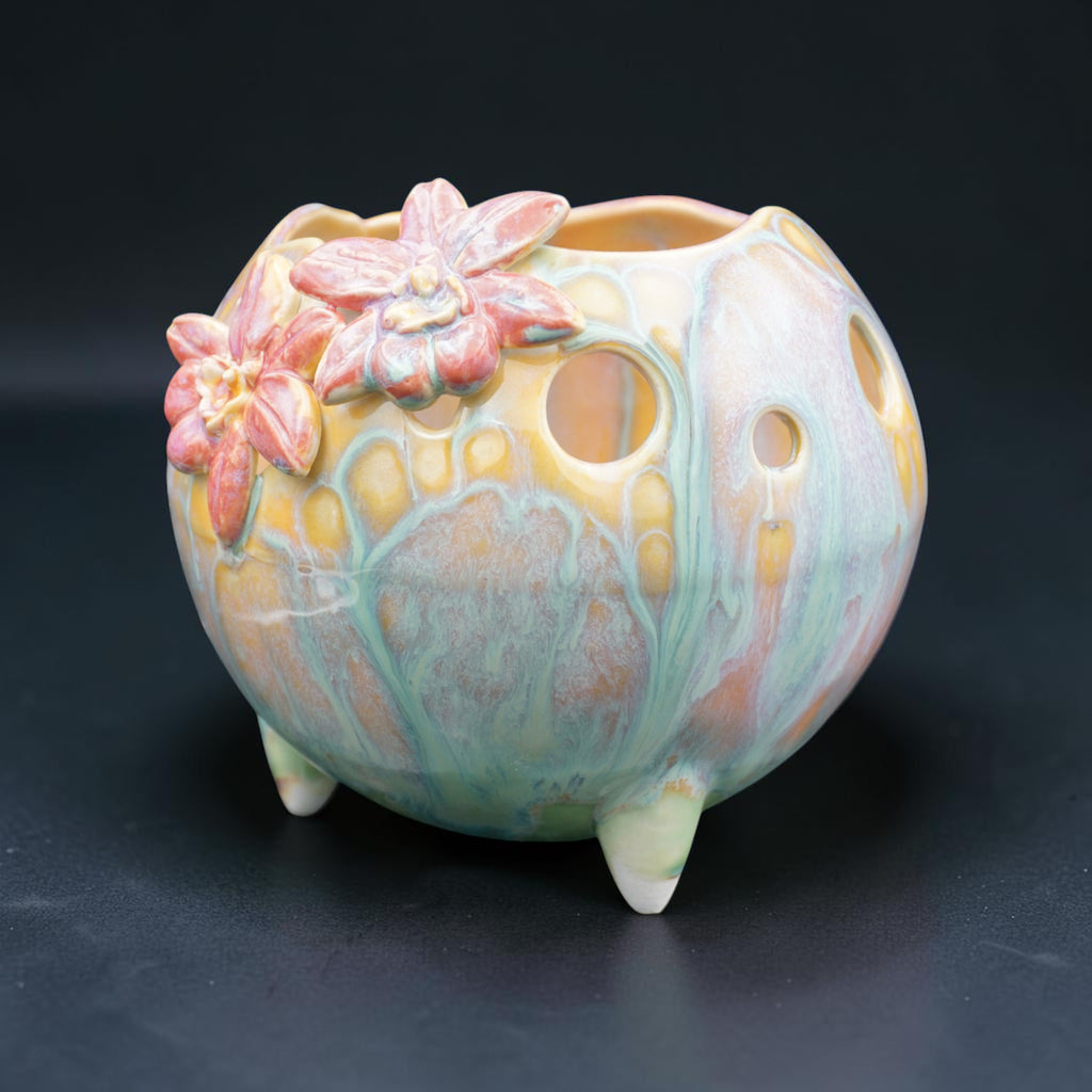 Pot à orchidée rétro en porcelaine - Mod Pod