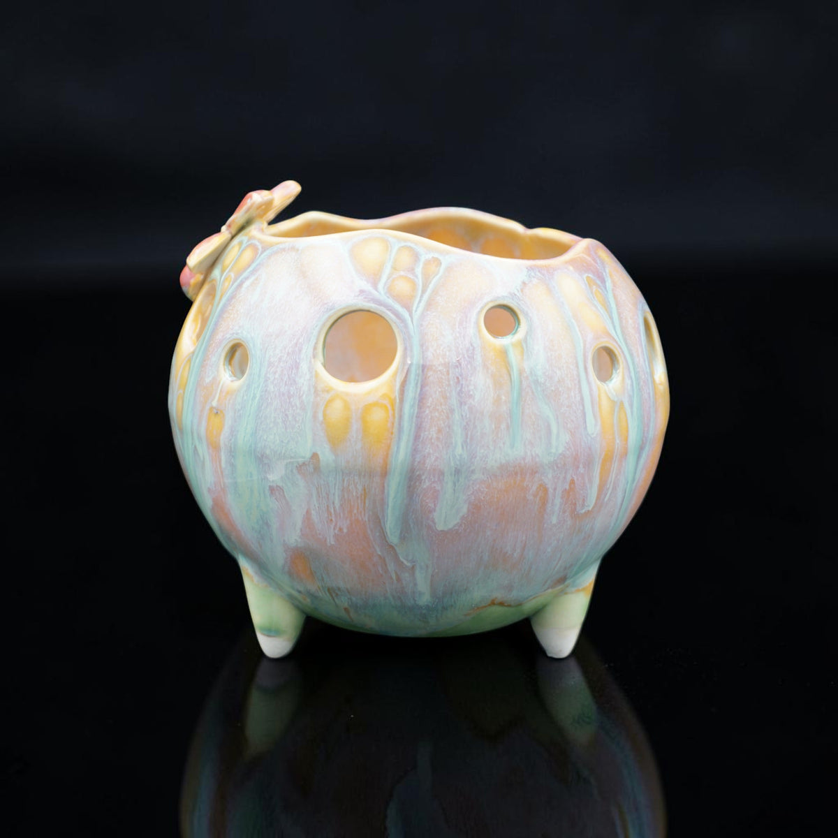 Pot à orchidée rétro en porcelaine - Mod Pod