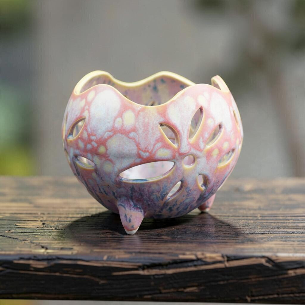 Retro porcelain orchid pot - Cosmic Flora