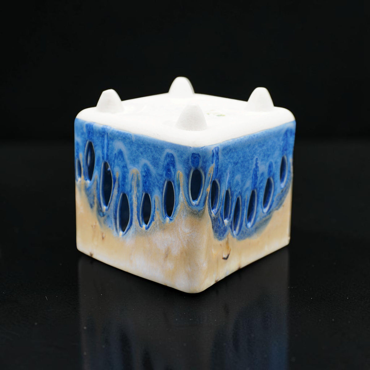 Retro square porcelain orchid pot - Garden Go-Go