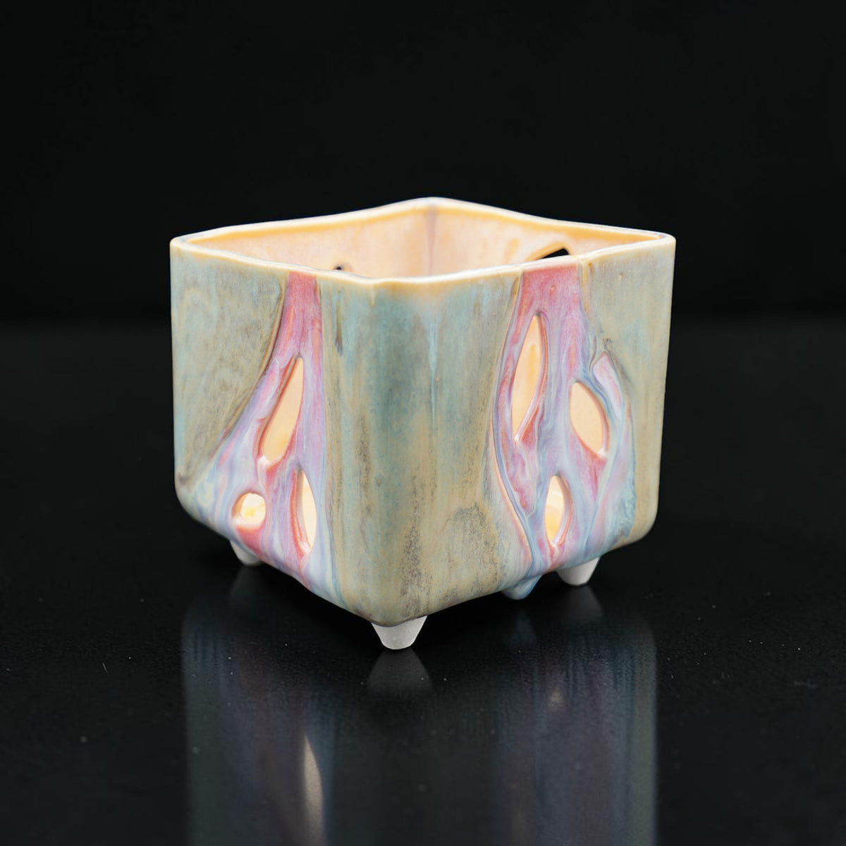 Pot à orchidée en porcelaine rétro - Funky Flora
