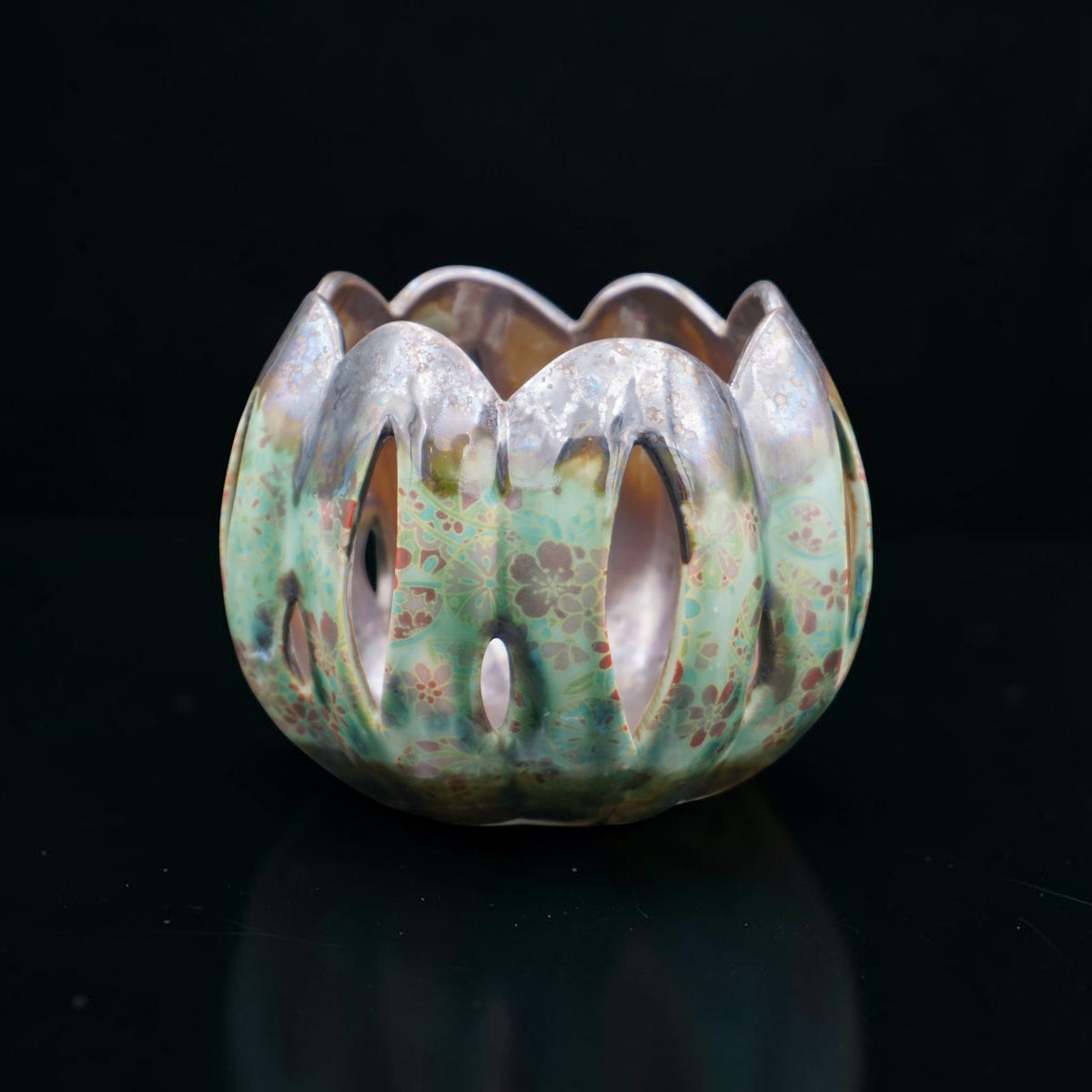 Porcelain orchid pot - Bitter honey