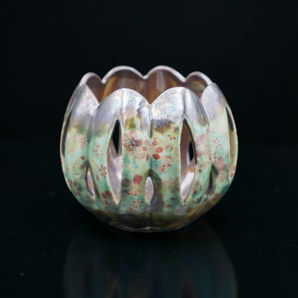 Porcelain orchid pot - Bitter honey