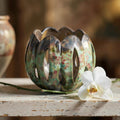 Porcelain orchid pot - Bitter honey